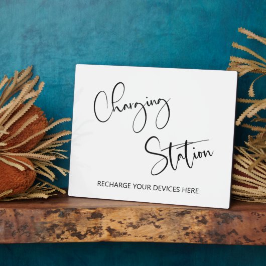 Tabletop Plaque mit Easel Fotoplatte (Seite)