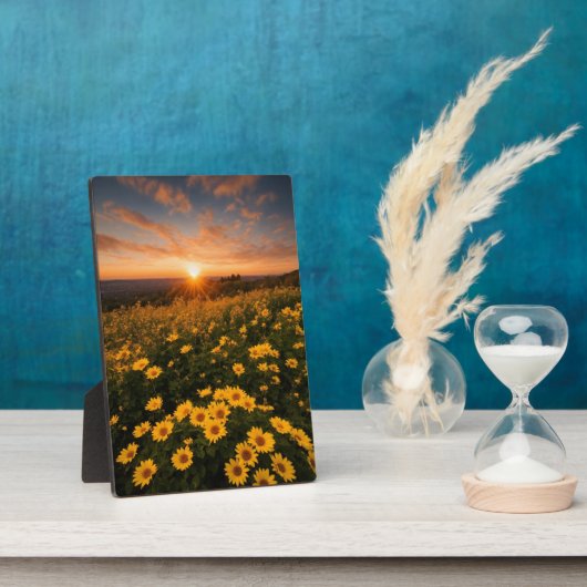 Tabletop Plaque mit Easel Fotoplatte (Seite)