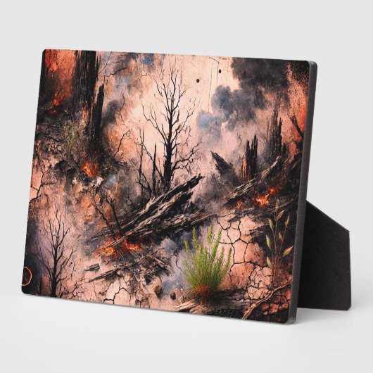 Tabletop Plaque mit Easel Fotoplatte (Seite)