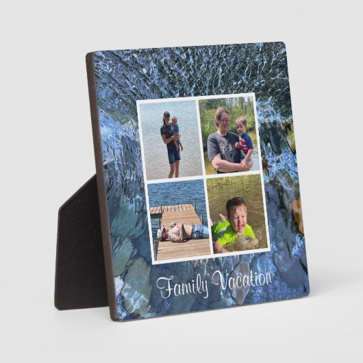 Tabletop Plaque mit Easel Fotoplatte (Vorderseite)