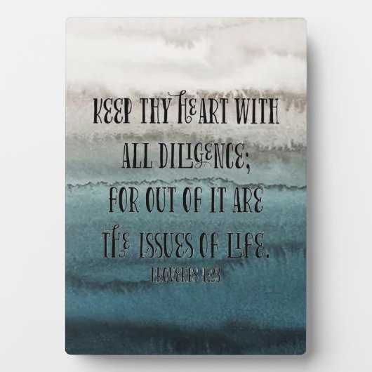 Tabletop Plaque mit Easel Fotoplatte (Vorderseite)