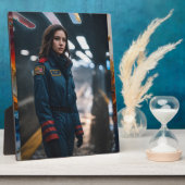 Tabletop Plaque mit Easel Fotoplatte (Seite)