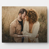 Tabletop Plaque mit Easel Fotoplatte (Vorderseite)