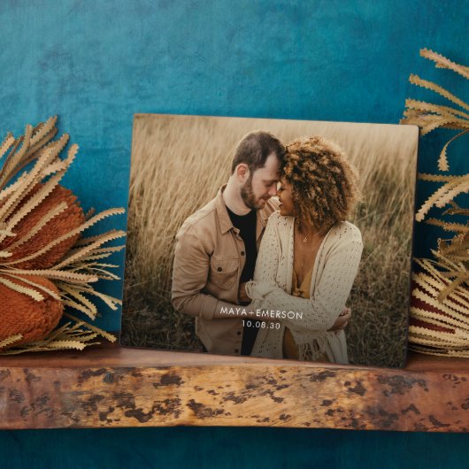 Tabletop Plaque mit Easel Fotoplatte (Seite)