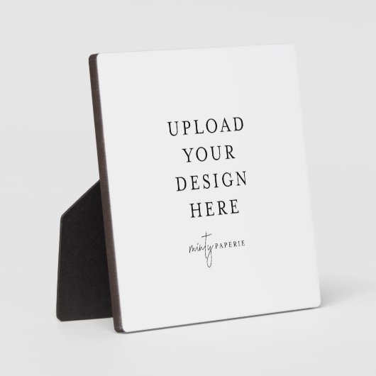 Tabletop Plaque mit Easel Fotoplatte (Vorderseite)