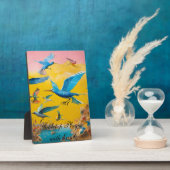 Tabletop Plaque mit Easel Fotoplatte (Seite)