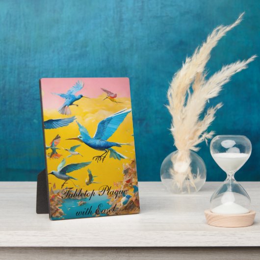 Tabletop Plaque mit Easel Fotoplatte (Seite)