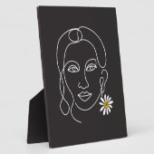 Tabletop Plaque mit Easel Fotoplatte (Seite)