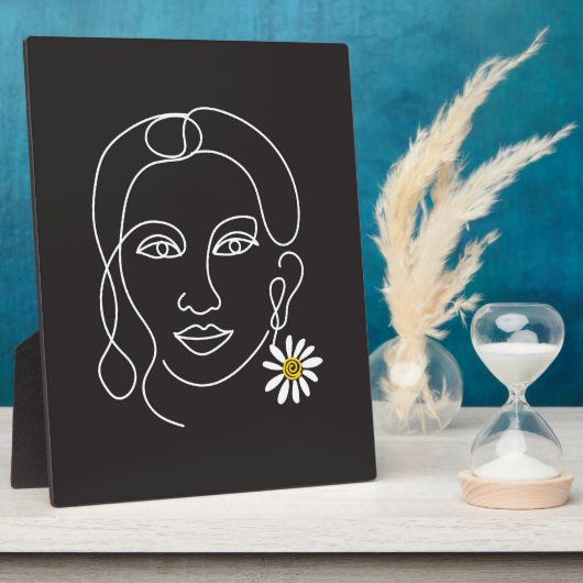 Tabletop Plaque mit Easel Fotoplatte (Seite)