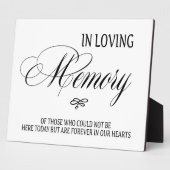 Tabletop Plaque mit Easel Fotoplatte (Seite)