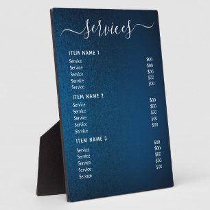 Tabletop Plaque mit Easel Fotoplatte