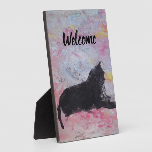 Tabletop Plaque mit Easel Fotoplatte (Seite)