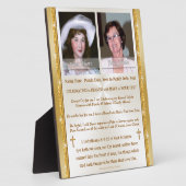Tabletop Plaque mit Easel Fotoplatte (Seite)