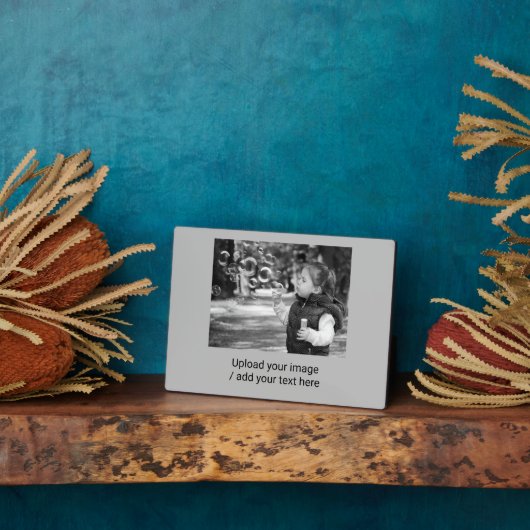 Tabletop Plaque mit Easel Fotoplatte (Seite)