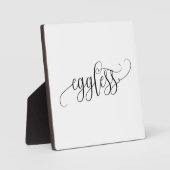 Tabletop Plaque mit Easel Fotoplatte (Vorderseite)