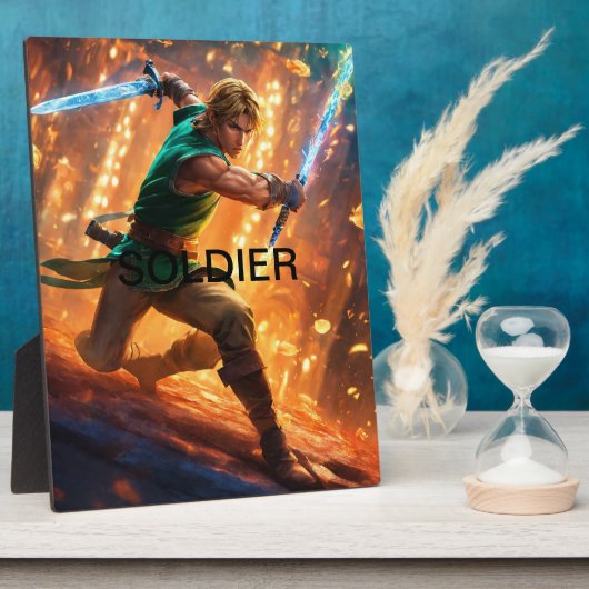 Tabletop Plaque mit Easel Fotoplatte (Seite)