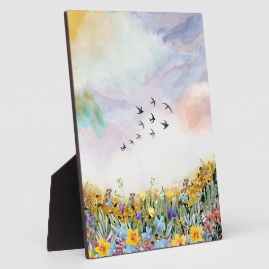 Tabletop Plaque mit Easel Fotoplatte (Seite)