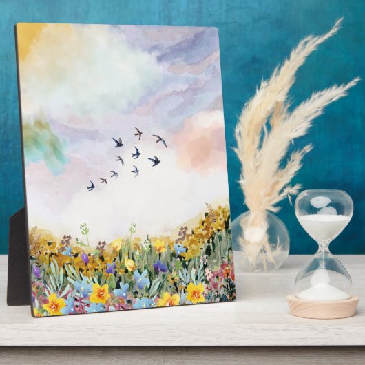 Tabletop Plaque mit Easel Fotoplatte (Seite)