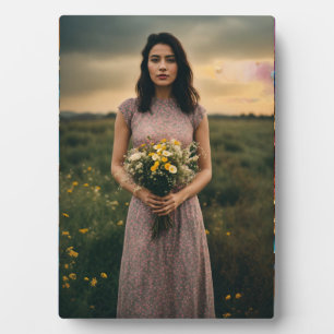 Tabletop Plaque mit Easel Fotoplatte