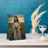 Tabletop Plaque mit Easel Fotoplatte (Seite)