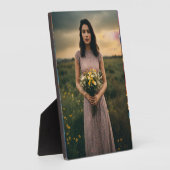 Tabletop Plaque mit Easel Fotoplatte (Seite)