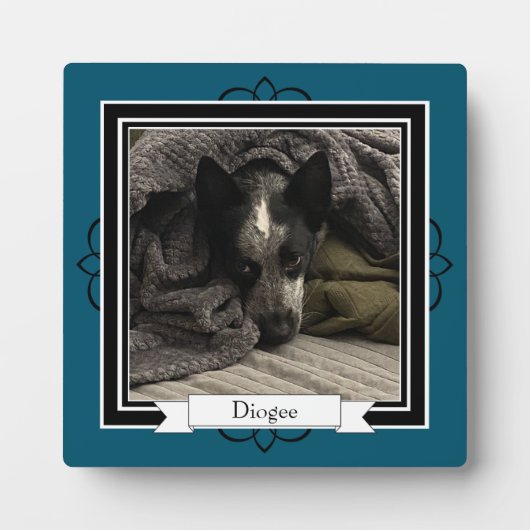 Tabletop Plaque mit Easel Fotoplatte (Vorderseite)