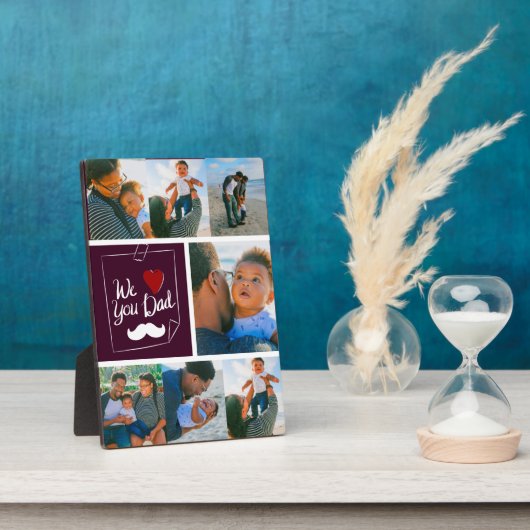 Tabletop Plaque mit Easel Fotoplatte (Seite)