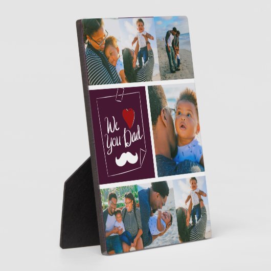 Tabletop Plaque mit Easel Fotoplatte (Seite)