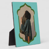 Tabletop Plaque mit Easel für eine gemütliche Zuha Fotoplatte (Seite)