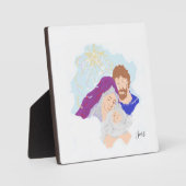 Tabletop Plaque mit Easel : Geburt Jesu Fotoplatte (Vorderseite)
