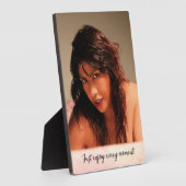 Tabletop Plaque mit Easel - Genießen Sie jeden ... Fotoplatte (Seite)