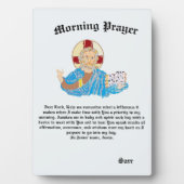 Tabletop Plaque mit Easel : Morgengebet Fotoplatte (Vorderseite)