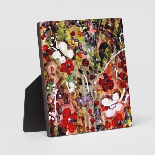 Tabletop Plaque mit easel Original einzigartig Flo Fotoplatte (Vorderseite)