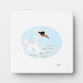 Tabletop Plaque mit Easel Swan Fotoplatte (Vorderseite)