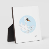 Tabletop Plaque mit Easel Swan Fotoplatte (Vorderseite)