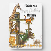 Tabletop Plaque mit Easel Wildtiere Fotoplatte (Vorderseite)