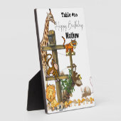 Tabletop Plaque mit Easel Wildtiere Fotoplatte (Seite)