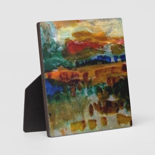 Tabletop Plaque mit leicht/reich an Landschaft! Fotoplatte (Vorderseite)