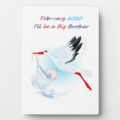 Tabletop Plaque w Easel Big Brother Februar 2020 Fotoplatte (Vorderseite)