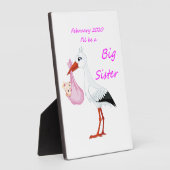 Tabletop Plaque w/Easel Big Sister Februar 2020 Fotoplatte (Seite)