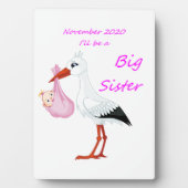 Tabletop Plaque w/Easel Big Sister November 2020 Fotoplatte (Vorderseite)