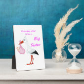 Tabletop Plaque w/Easel Big Sister November 2020 Fotoplatte (Seite)