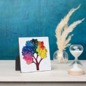 Tabletop Plaque with Easel Button Tree Fotoplatte (InSitu)