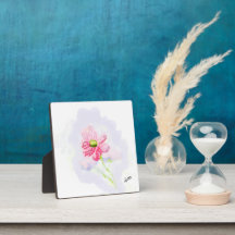 Tabletop Plaque with Easel : Iris In Bloom.