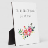 Tabletop Plaque with Easel - Wedding Fotoplatte (Seite)
