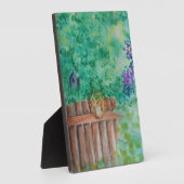 Tabletop Plaza mit Easel Art Watercolor Fotoplatte (Seite)