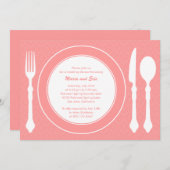 Tabletop Polterabend zur Einladung Lachs (Vorne/Hinten)