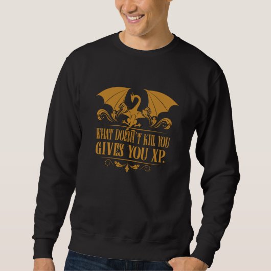 Tabletop RPG Addict XP Dragon Dungeons Sweatshirt (Vorderseite)