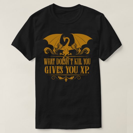 Tabletop RPG Addict XP Dragon Dungeons T-Shirt (Design vorne)