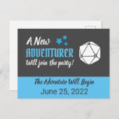 Tabletop RPG Blaue Schwangerschaft Ankündigung Pos (Vorne/Hinten)